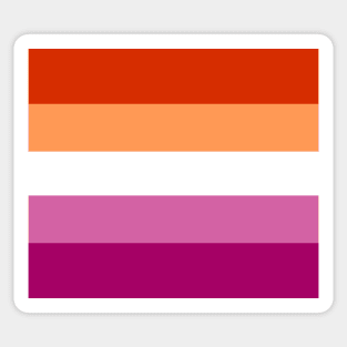 Lesbian pride flag 2 Sticker